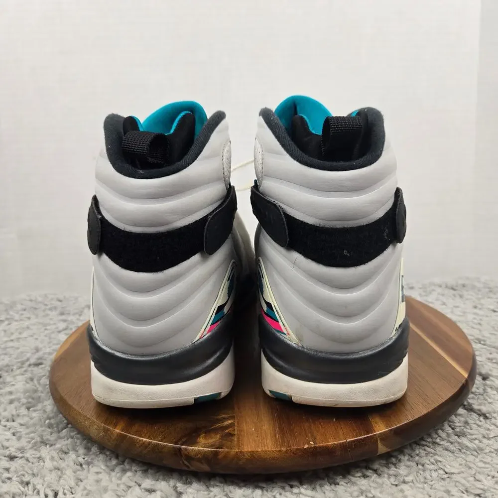 Jordan 8 Retro Mens 15 South Beach 2018 White Turbo Green Sneaker 305381-113